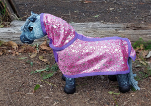 Pink Star Toy Pony Rug/Neck Combo