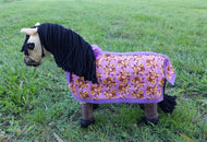 Sunflowers & Highland Cows Toy Pony Rug