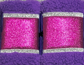 Set of 2 Purple/Hot Pink Sparkle Boots