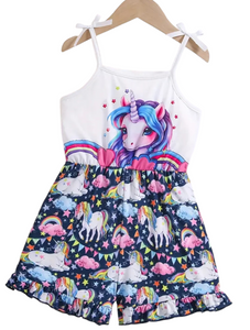 Girls Unicorn Jumpsuit