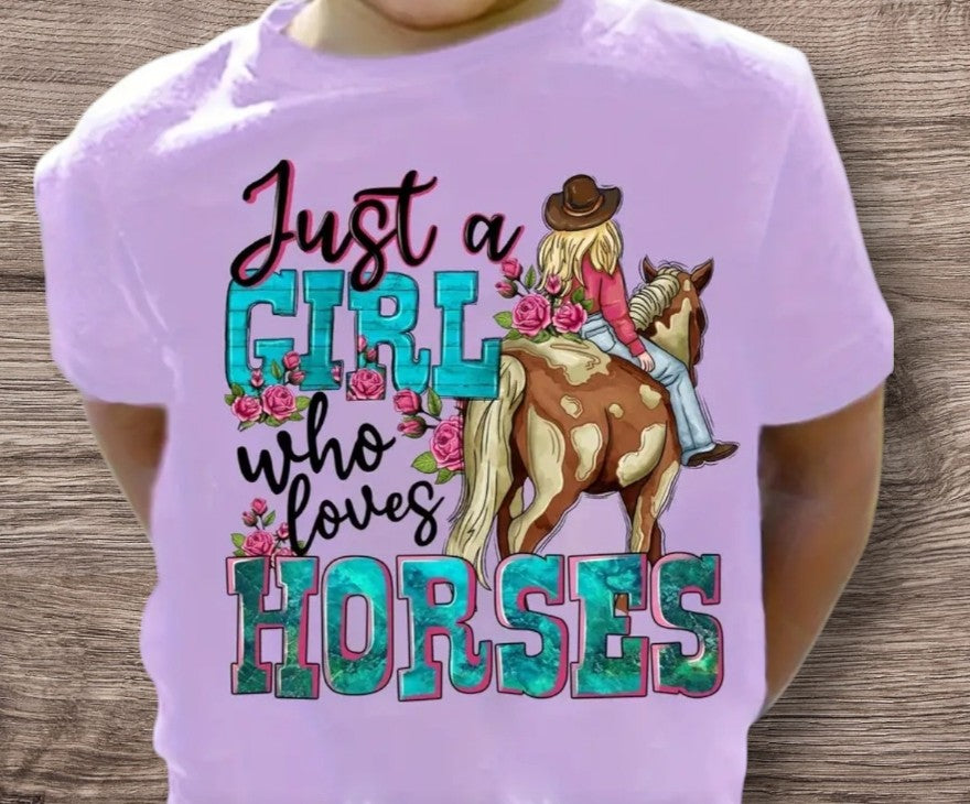 Just a Girl Who Loves Horses T-Shirt